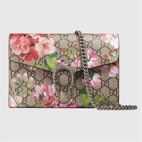 gucci gg blooms dionysus wallet on a chain
